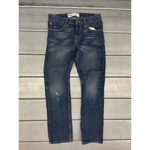 Levis 511 Jeans Womens 12 Reg 26x26 Blue Dark Wash Denim Slim Straight